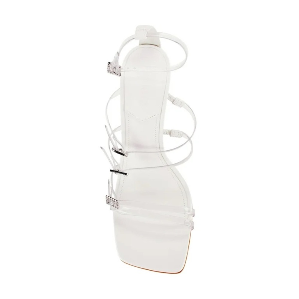 SCHUTZ | White Strappy High Heel Sandals - Picture 4 of 13